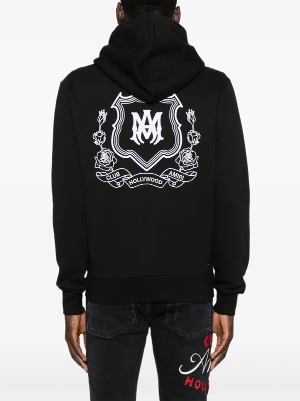 AMIRI ブラック フード付きパーカー M AMIRI ブラック フード付きパーカー M