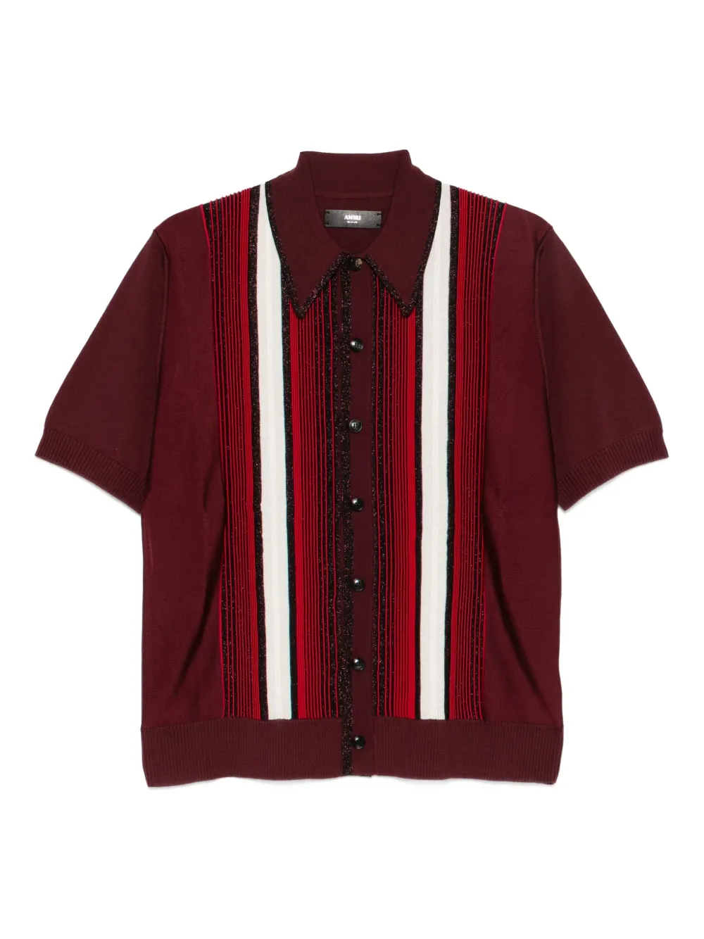 AMIRI embellished striped shirt | Red | Image 1