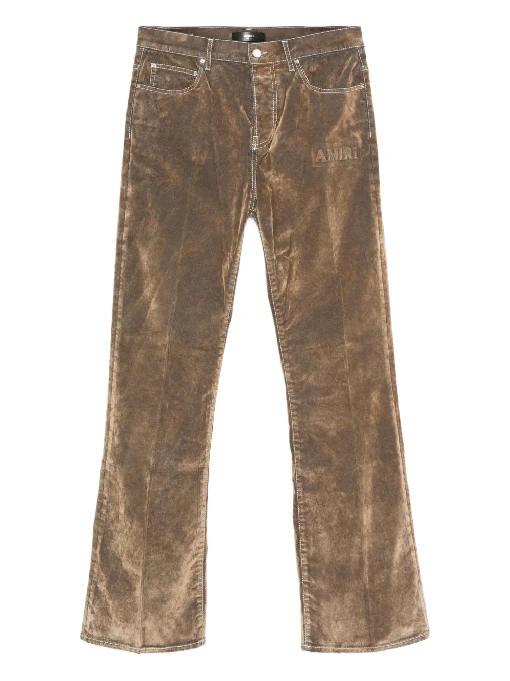 AMIRI embroidered flare jeans | Neutrals | Image 1