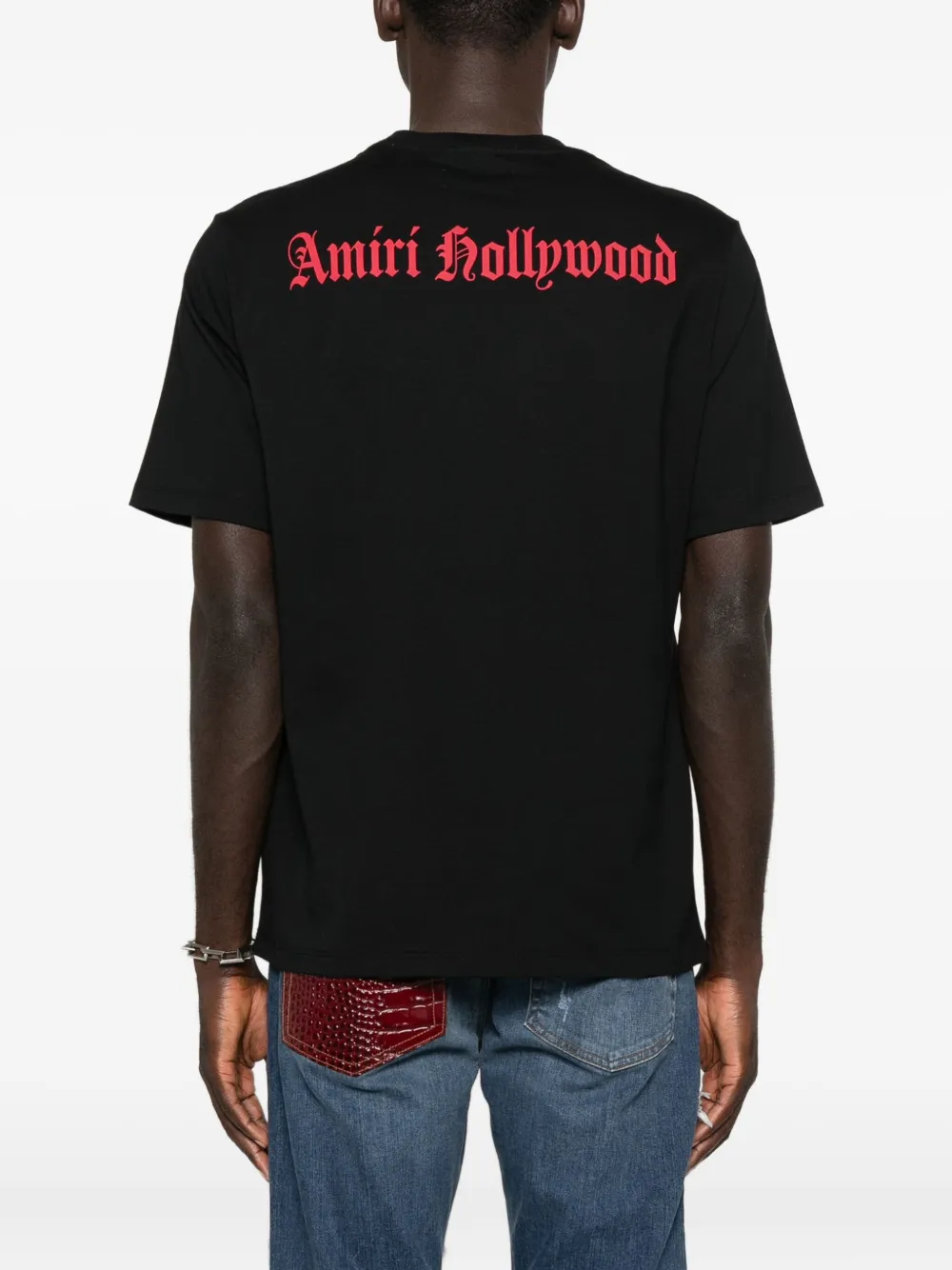 AMIRI Hollywood T-shirt met logoprint Zwart
