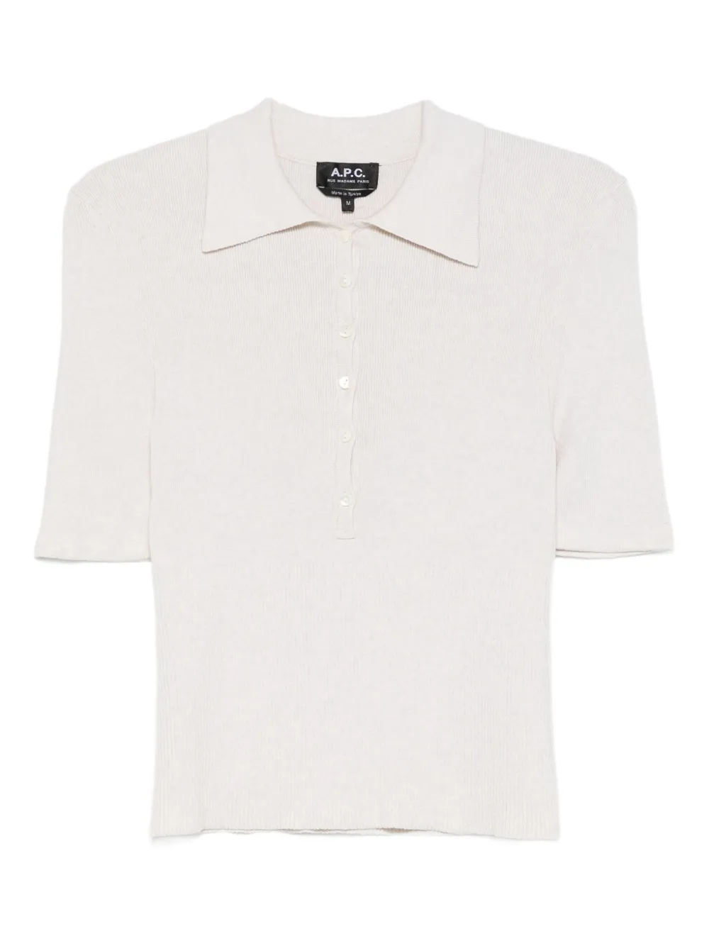 A.P.C. playera tipo polo de algodón | gris | Image 1