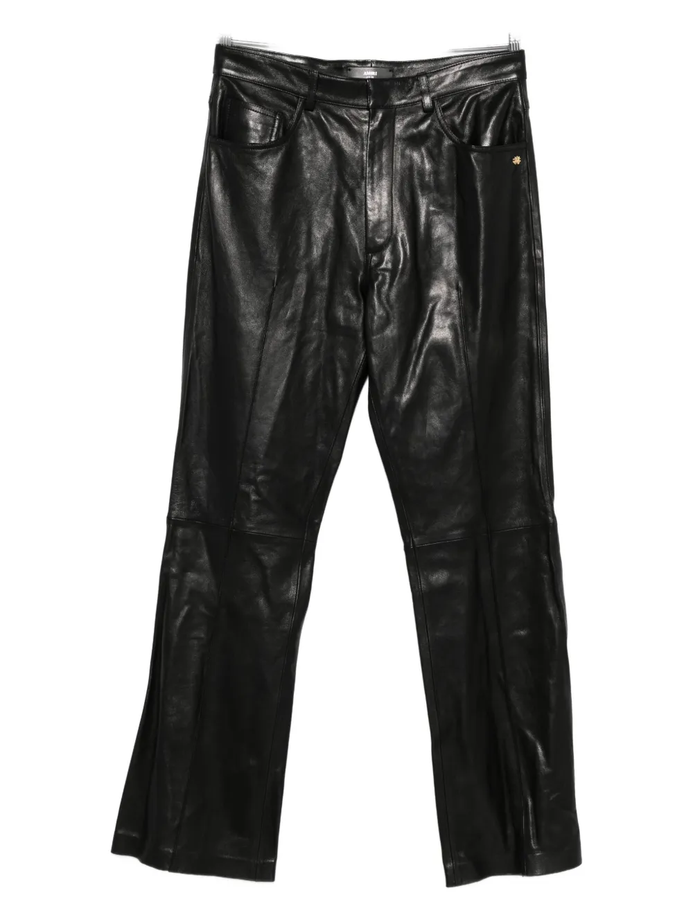 AMIRI leather bootcut trousers - Nero