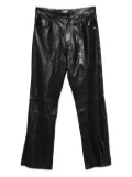 AMIRI leather bootcut trousers - Black
