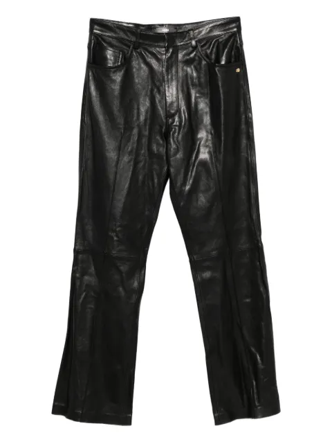 AMIRI leather bootcut trousers