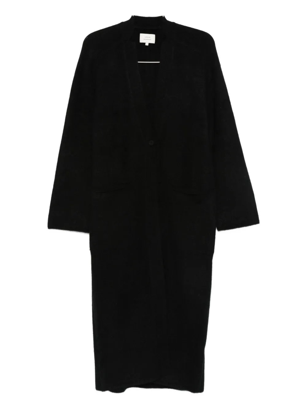 Loulou De Saison Buttoned Cardigan Coat In Black