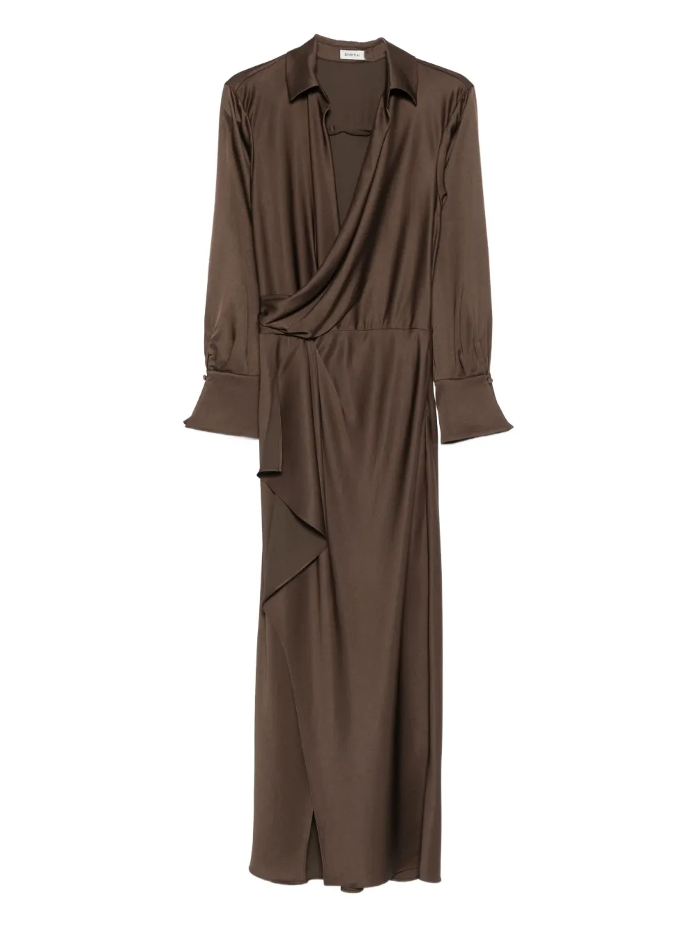 Simkhai wrap-front maxi dress Bruin