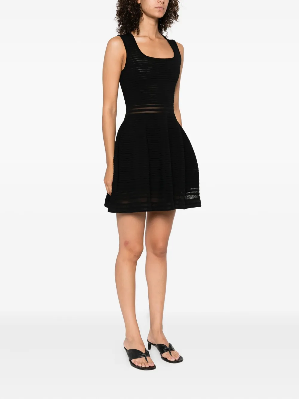 Simkhai ribbed sleeveless dress Zwart
