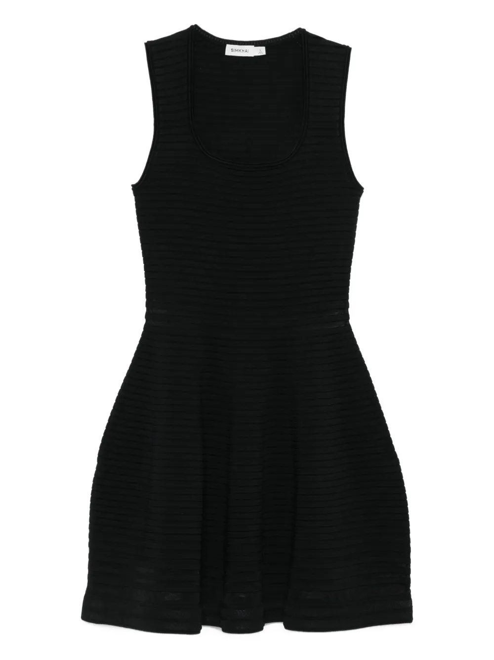 Simkhai ribbed sleeveless dress Zwart