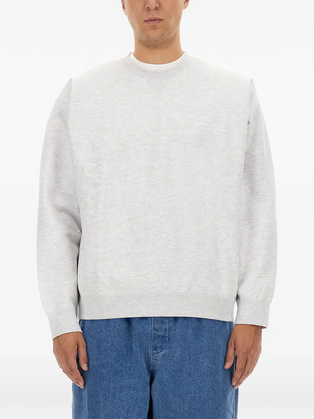 Obey crew-neck sweatshirt - Grigio