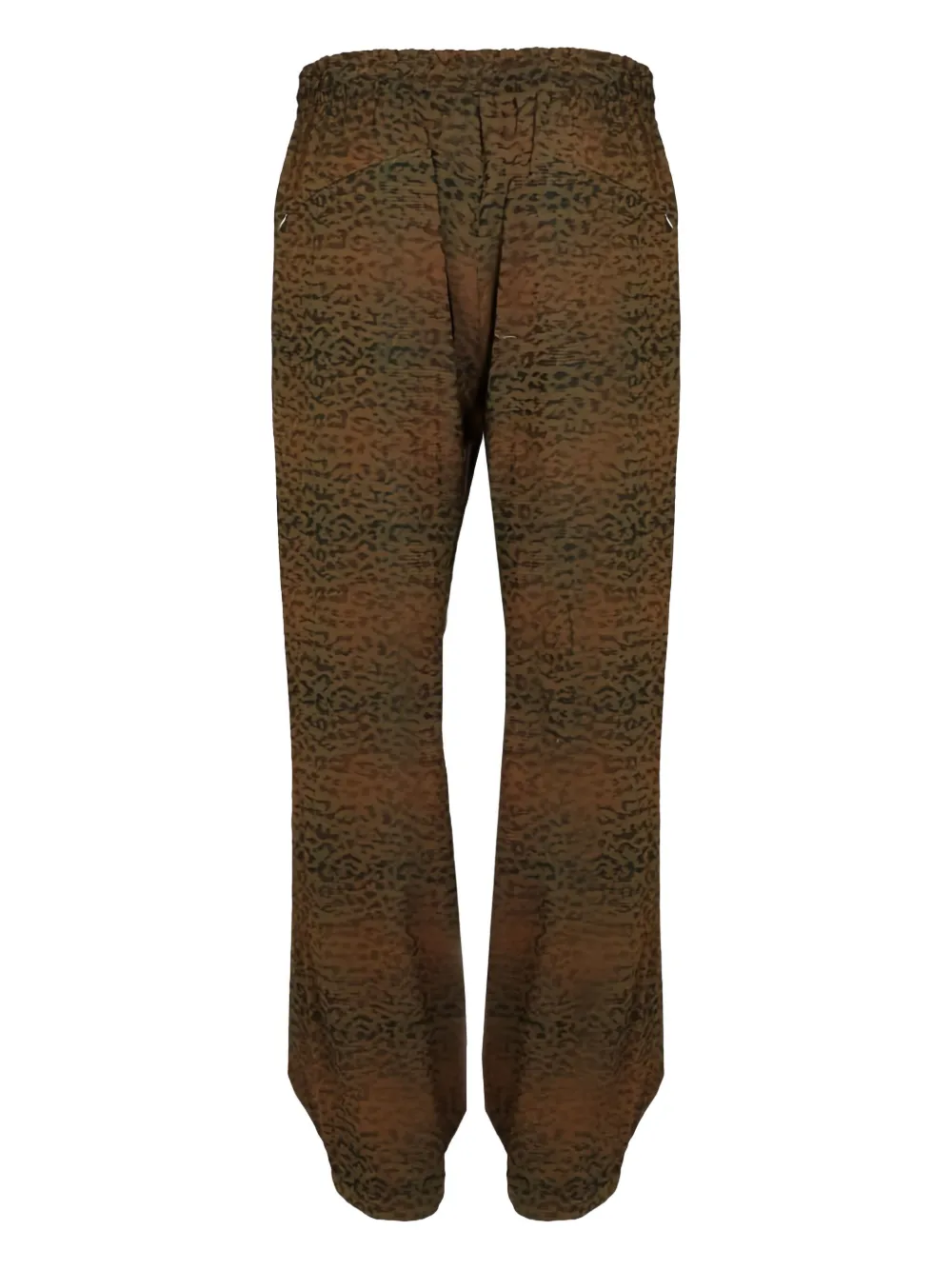 Needles drawstring-waist animal-print trousers - Bruin