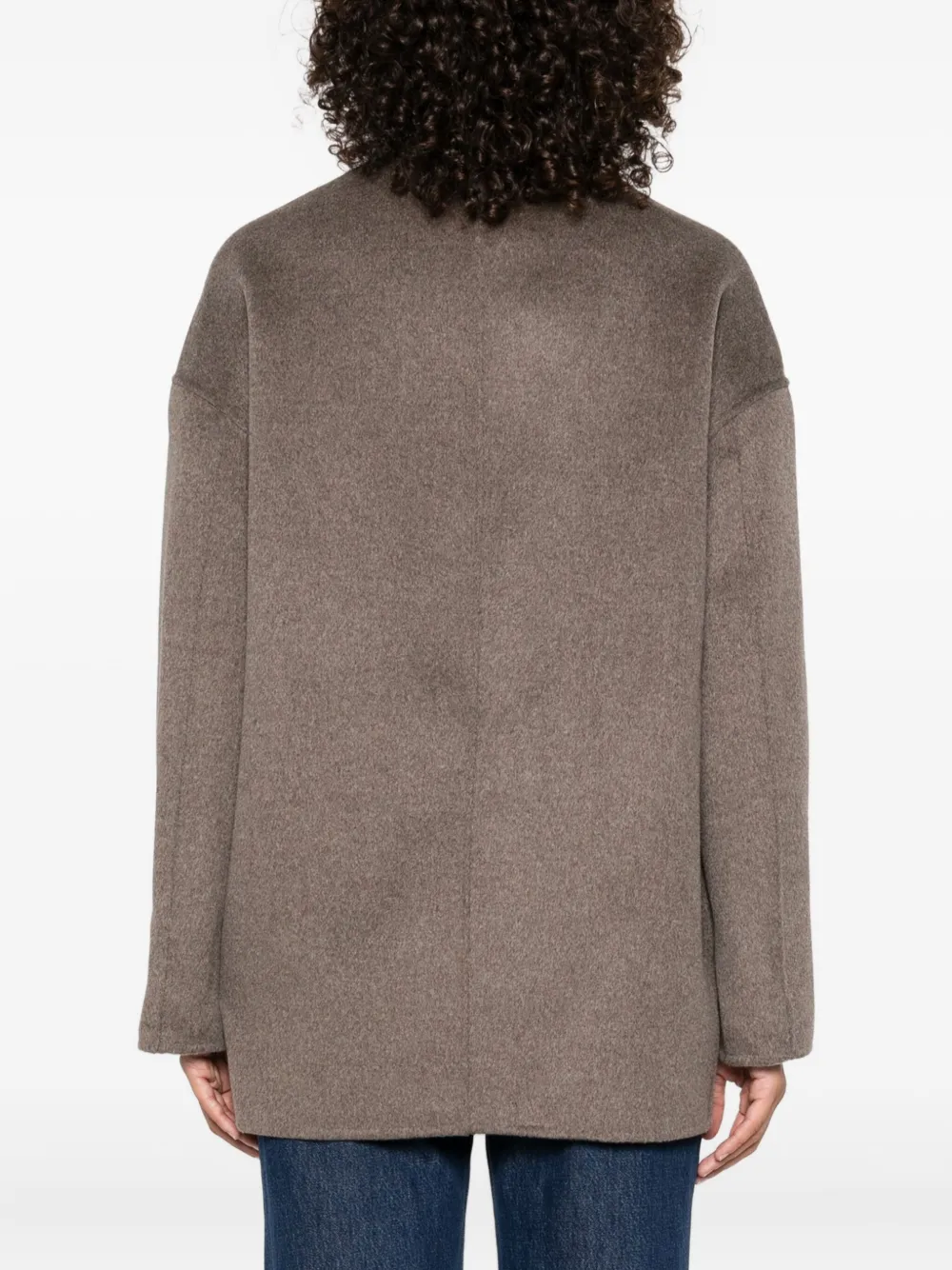 LouLou de Saison Dunne button-fastening wool jacket Beige
