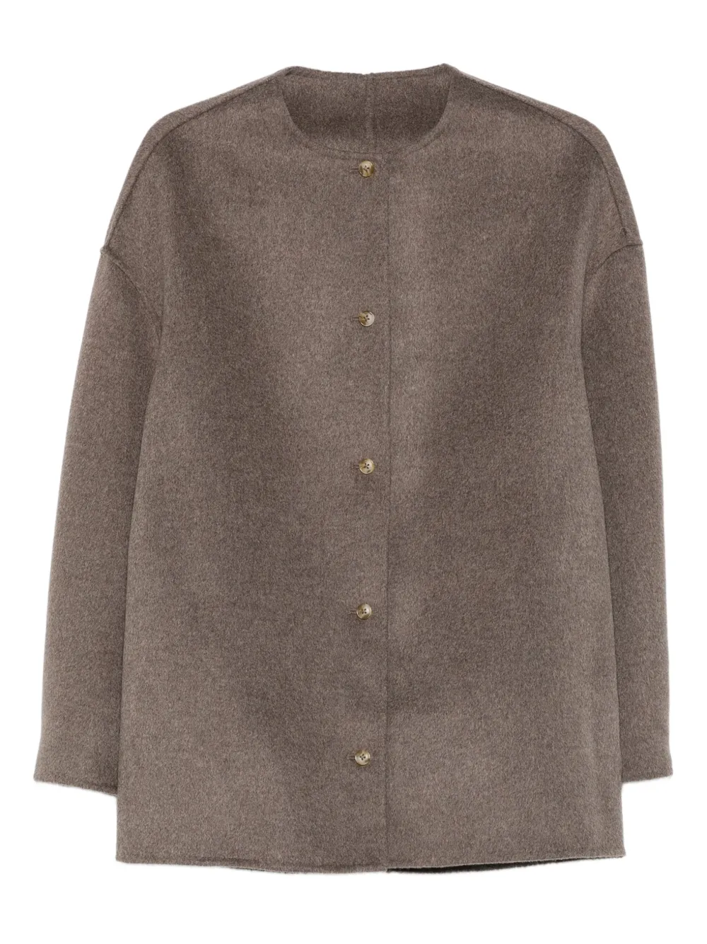LouLou de Saison Dunne button-fastening wool jacket Beige