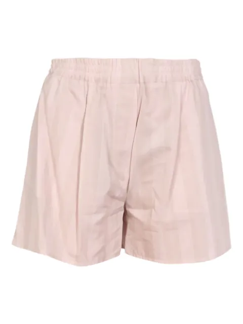 Off-White bermudas con rayas estampadas