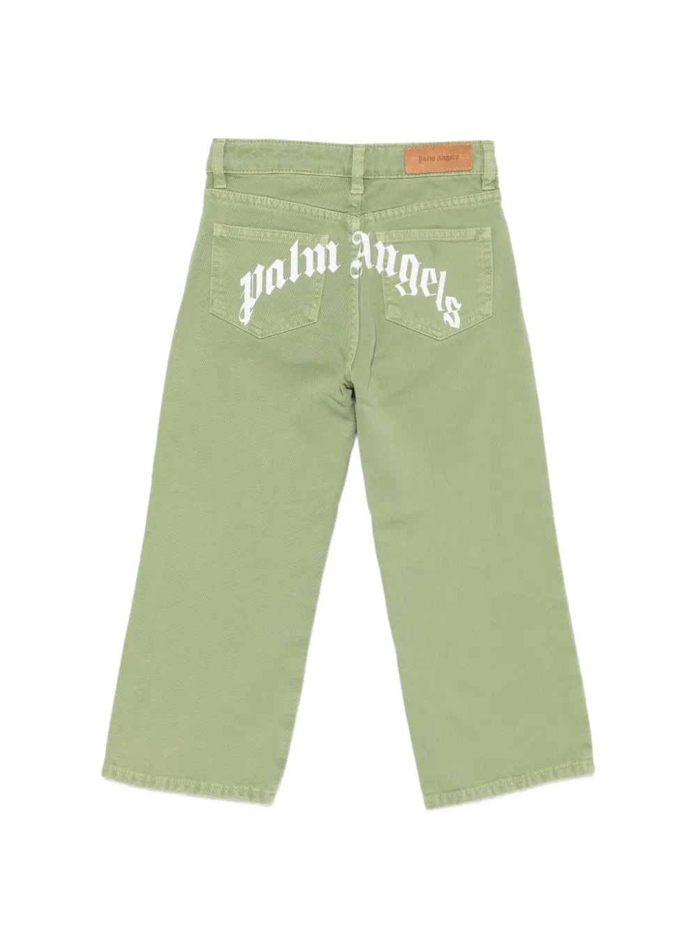  Palm Angels Kids Logo-print Jeans - Verde 