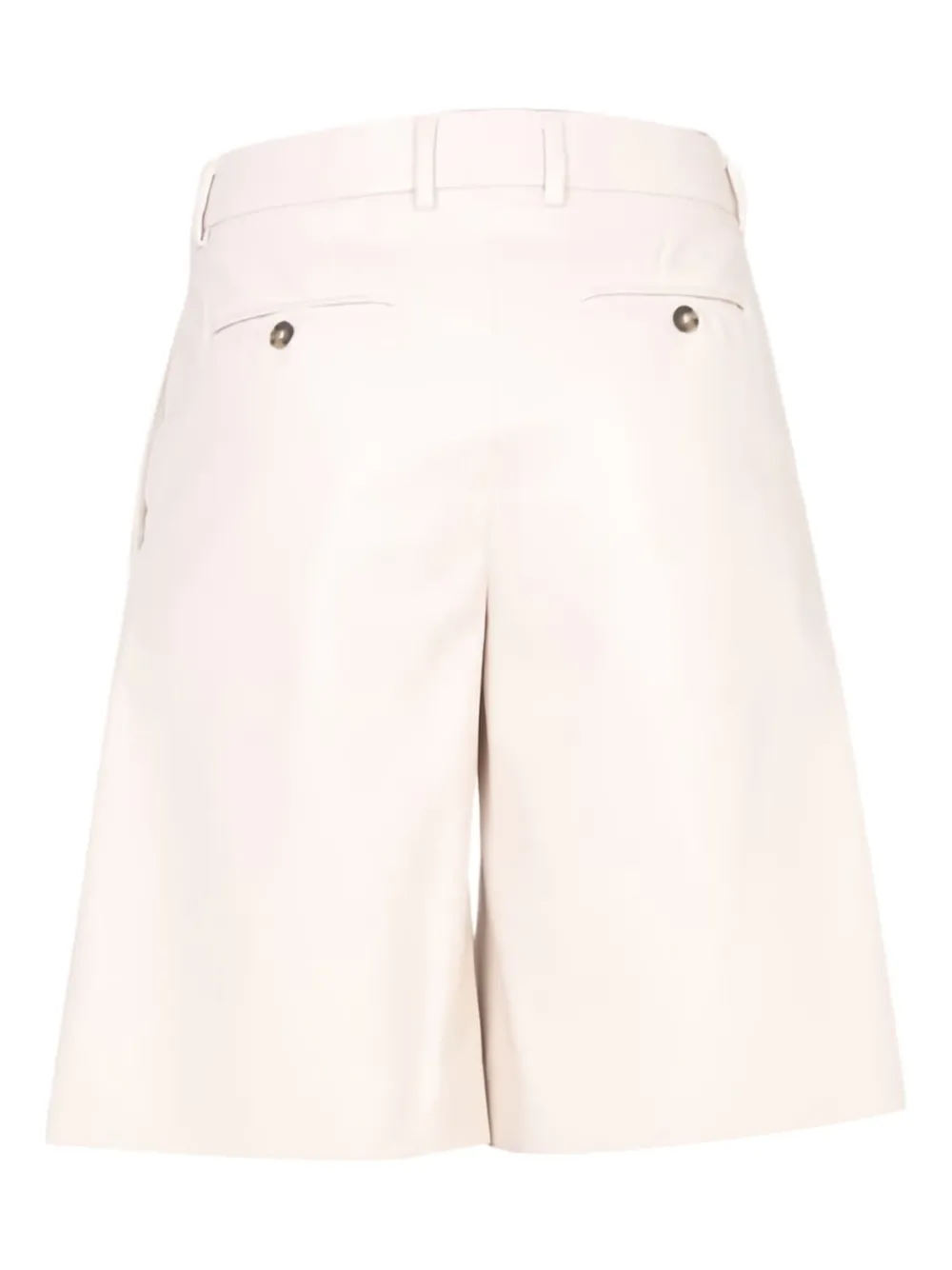 MSGM Geplooide shorts Beige
