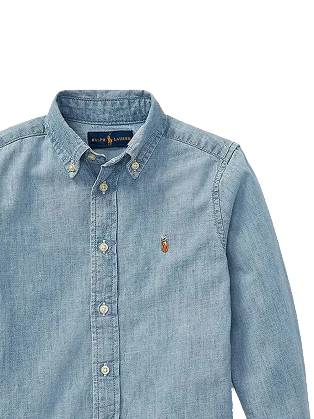 Button-Fastening Long-Sleeve Shirt