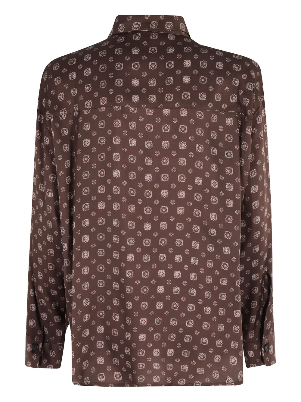 Erika Cavallini Overhemd met geometrische print Bruin