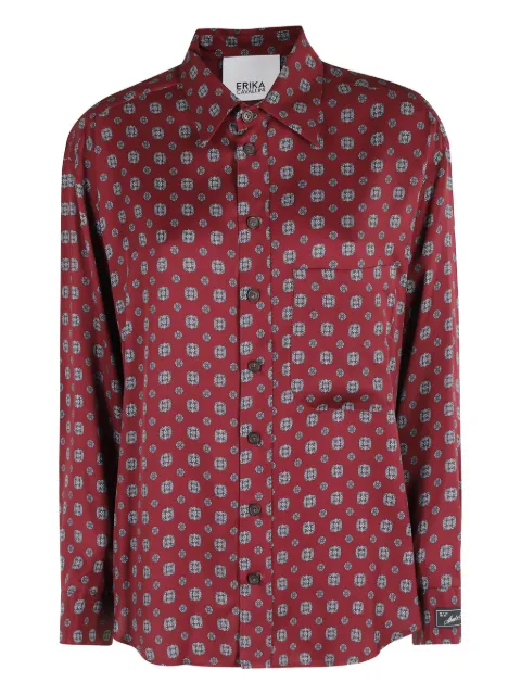 Erika Cavallini  patterned button-down shirt