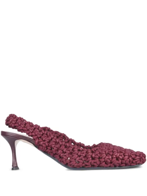 Nº21 woven leather pumps