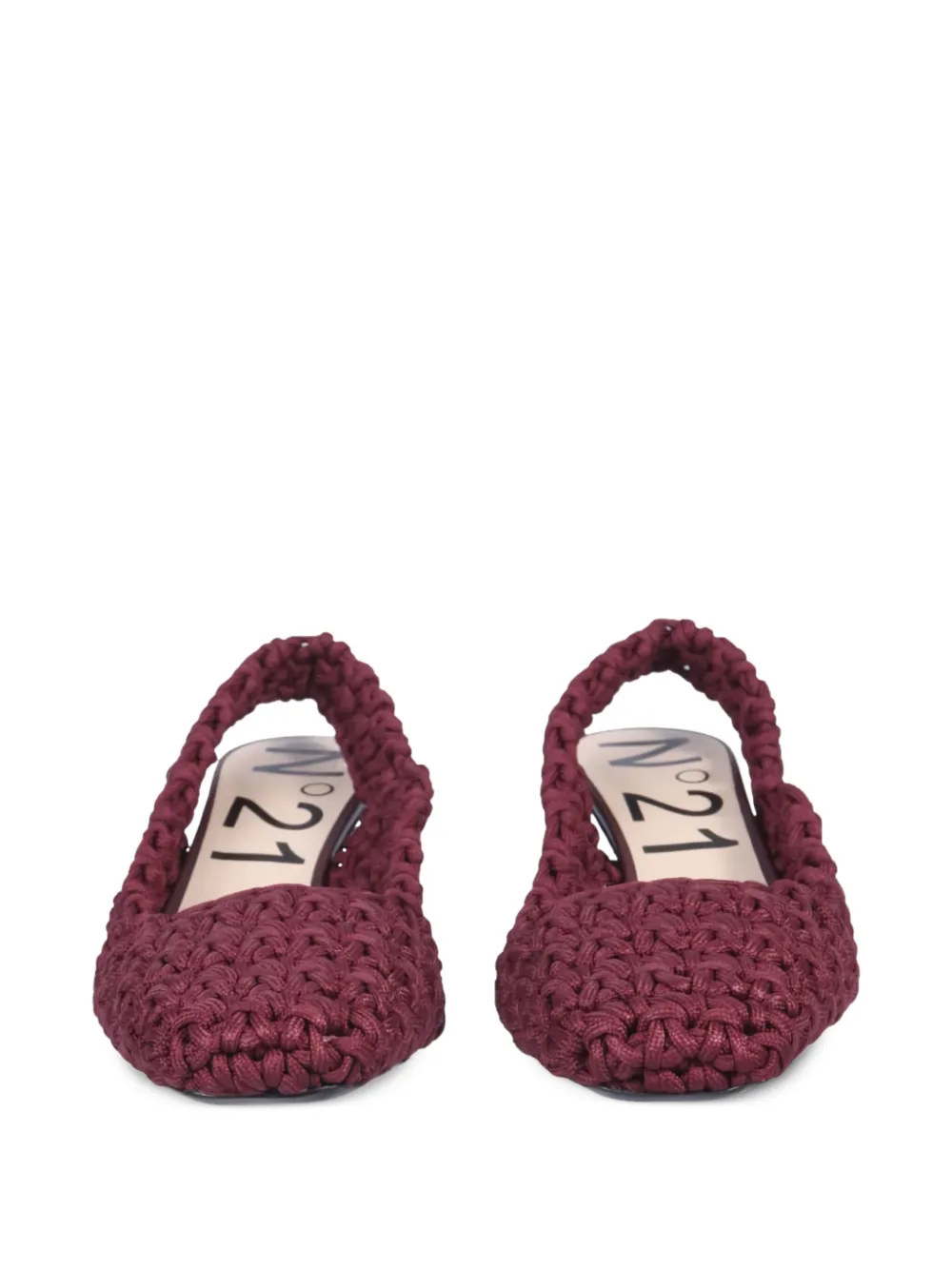 Nº21 Leren pumps Rood