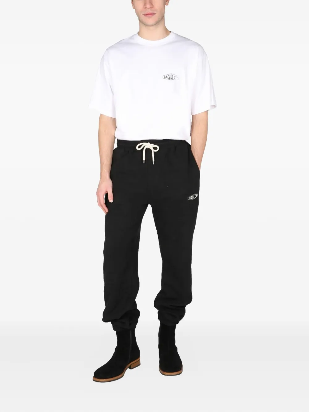 MOUTY logo-patch T-shirt - Wit