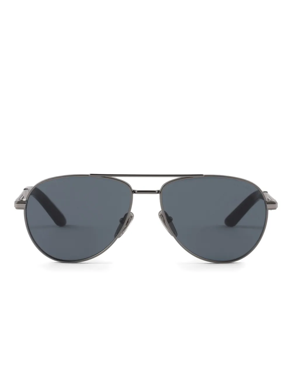 Prada Eyewear Zonnebril met metalen montuur Zilver