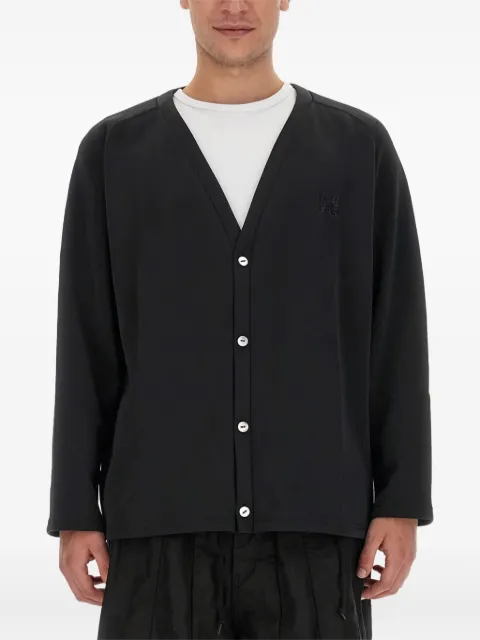 Needles embroidered buttoned cardigan