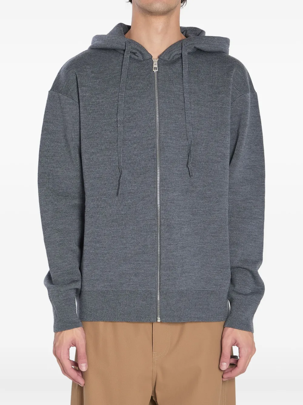 LOEWE Anagram geribbelde hoodie Grijs
