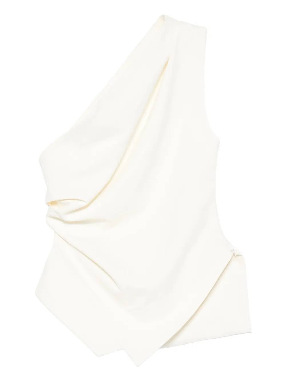 Rohe Draped One-shoulder Top In White