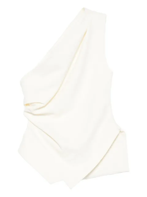 Róhe draped one-shoulder top