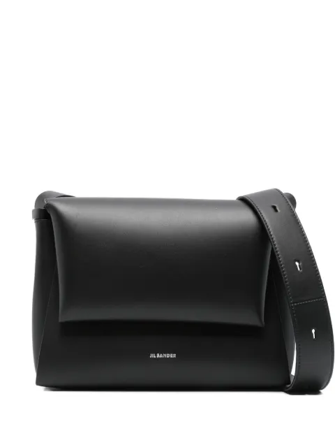 Jil Sander Bolsa de couro com logo