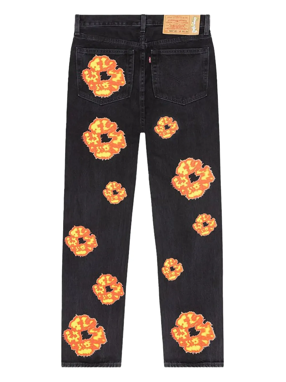 Denim Tears 501 Offset-Black jeans - Zwart