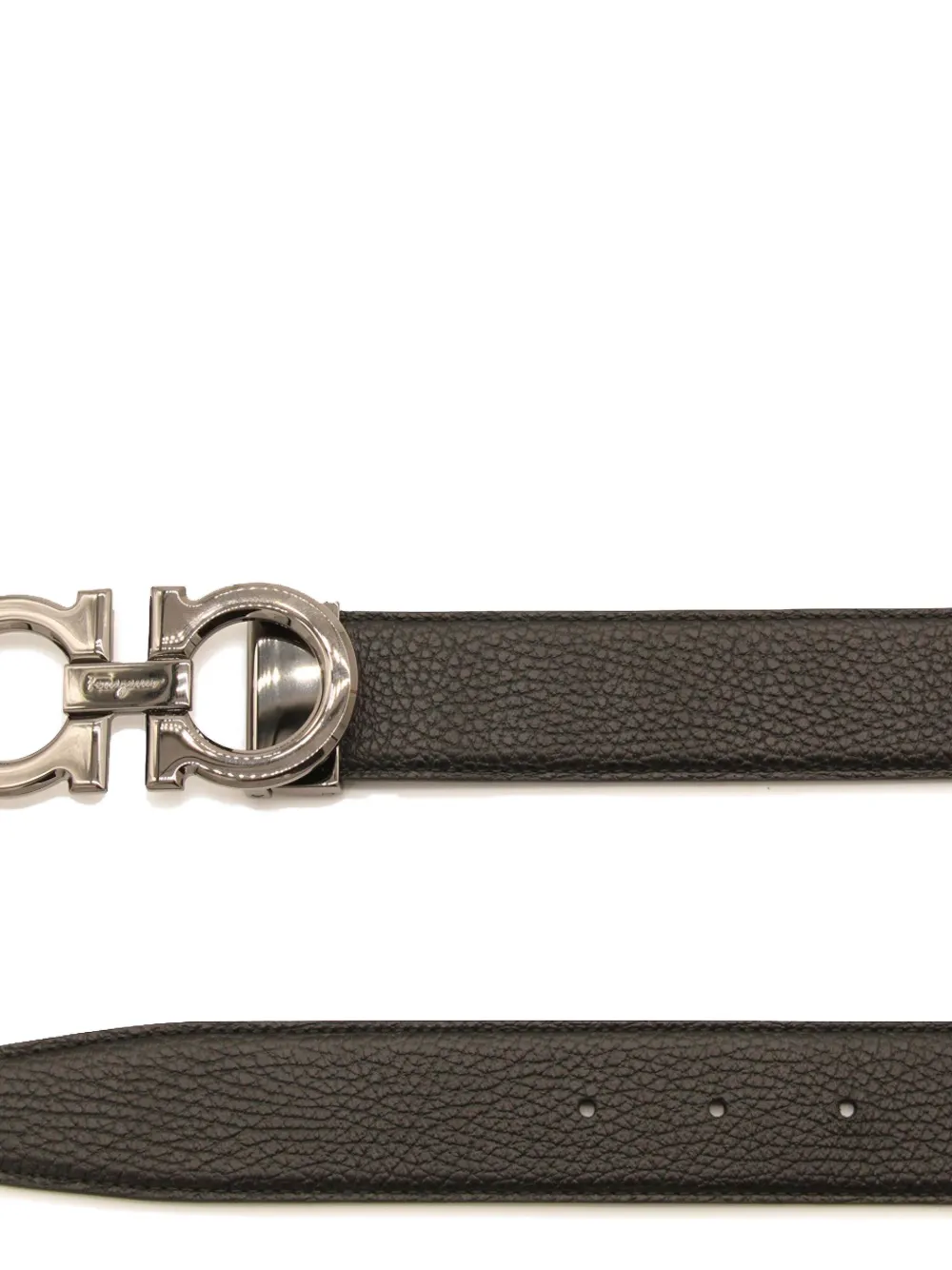 Ferragamo Gancini-buckle leather belt Bruin