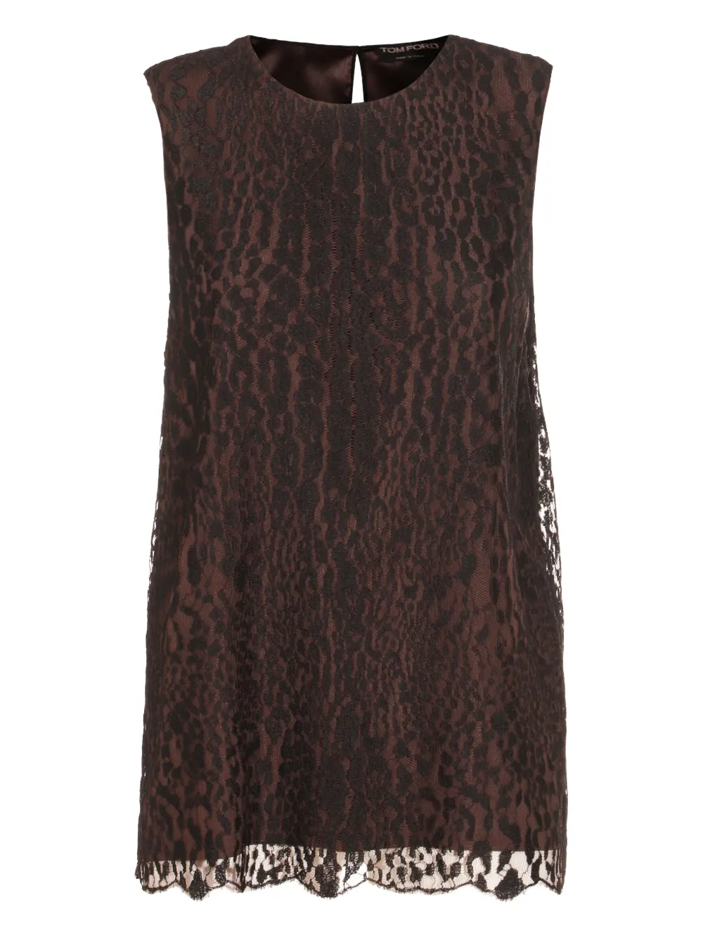 TOM FORD Top met luipaardprint Bruin