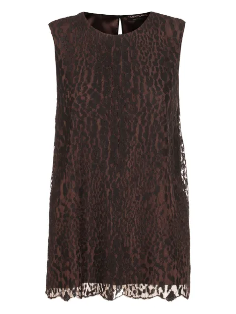 TOM FORD leopard-lace top