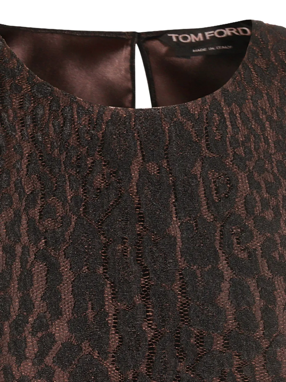TOM FORD Top met luipaardprint Bruin