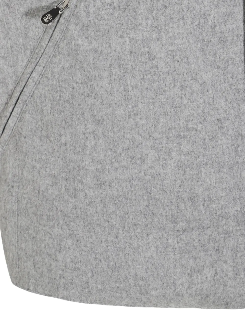 Brunello Cucinelli Gilet met capuchon en knopen Grijs