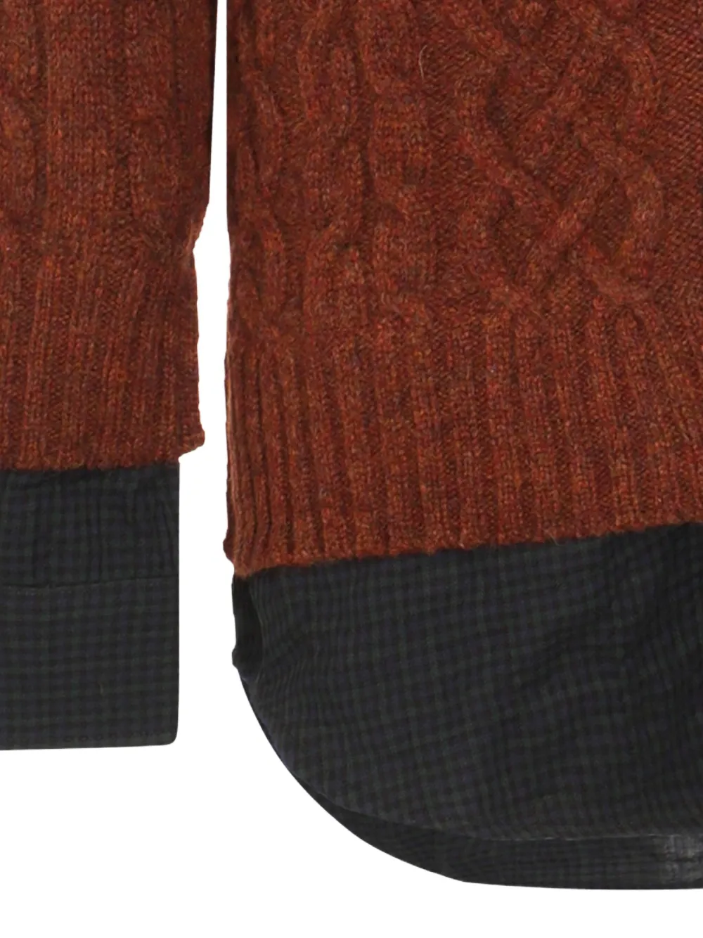 Moschino Kabelgebreid vest met knopen Bruin