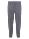 ETRO jacquard-pattern trousers - Blue