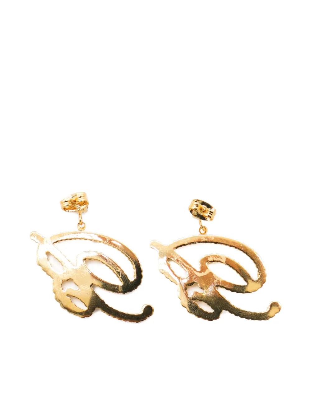 Blumarine crystal-embellished logo earrings | Image 2