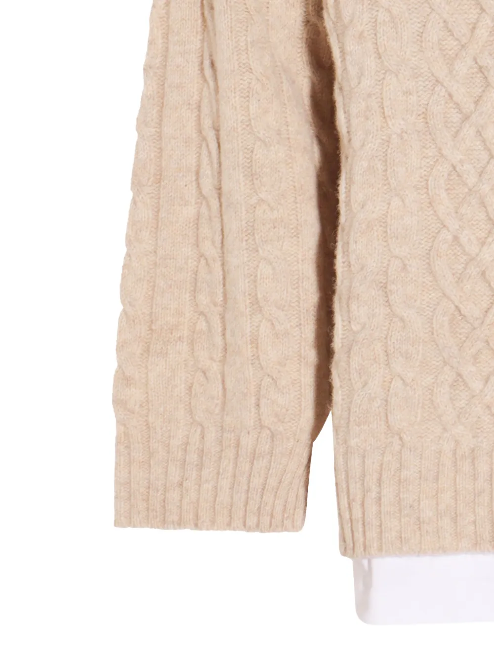 Moschino Kabelgebreide trui Beige