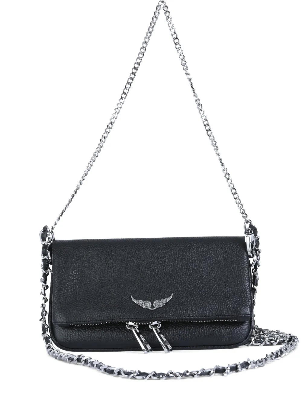 zadig and voltaire leather shoulder bag - Nero