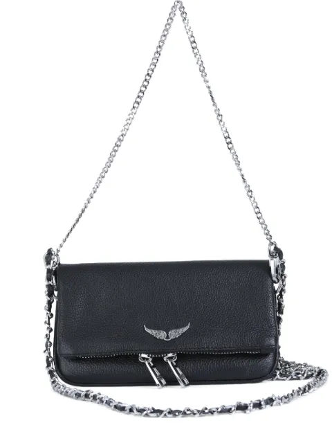 zadig and voltaire leather shoulder bag