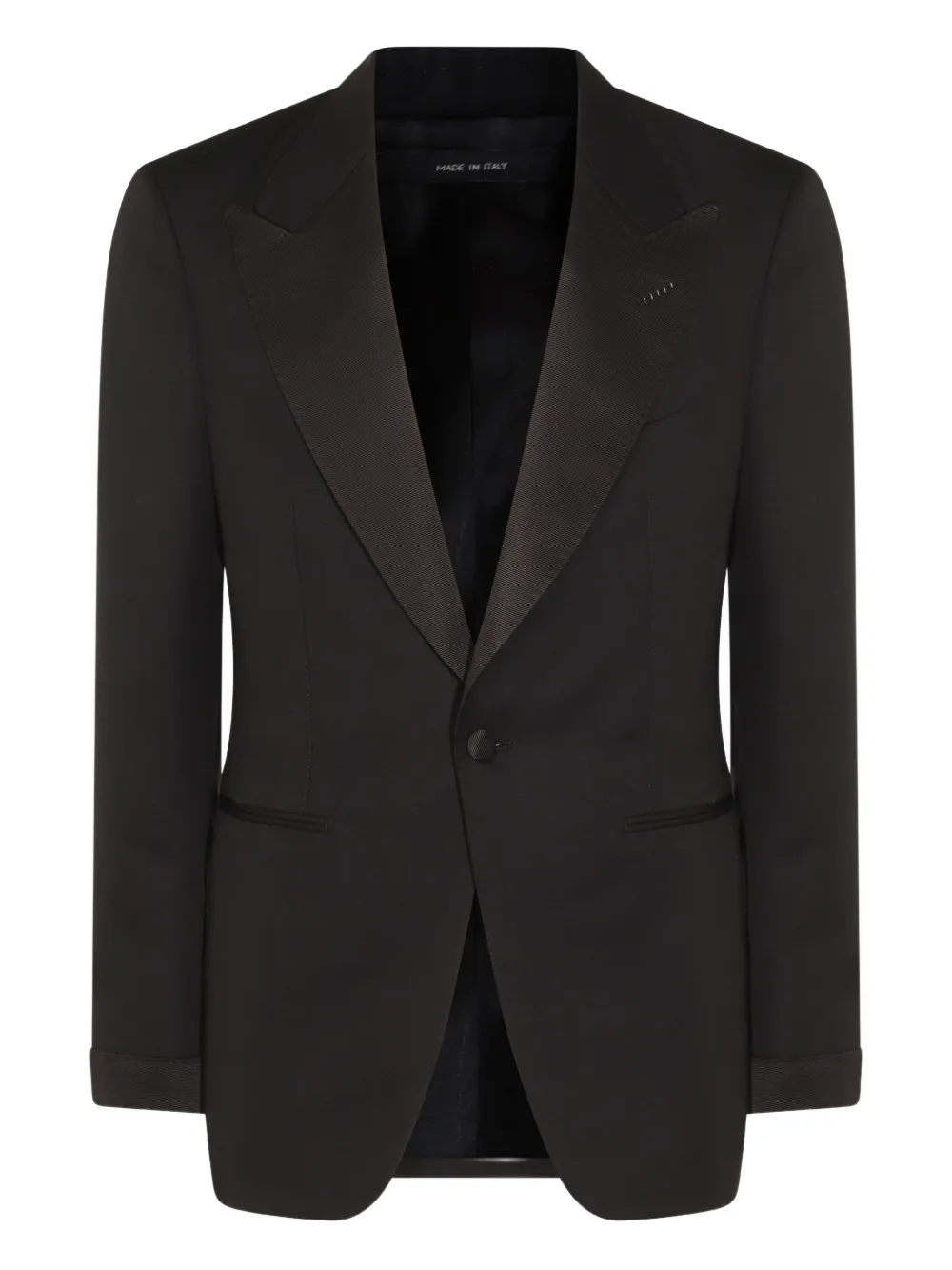TOM FORD Pak met satijnen revers Zwart