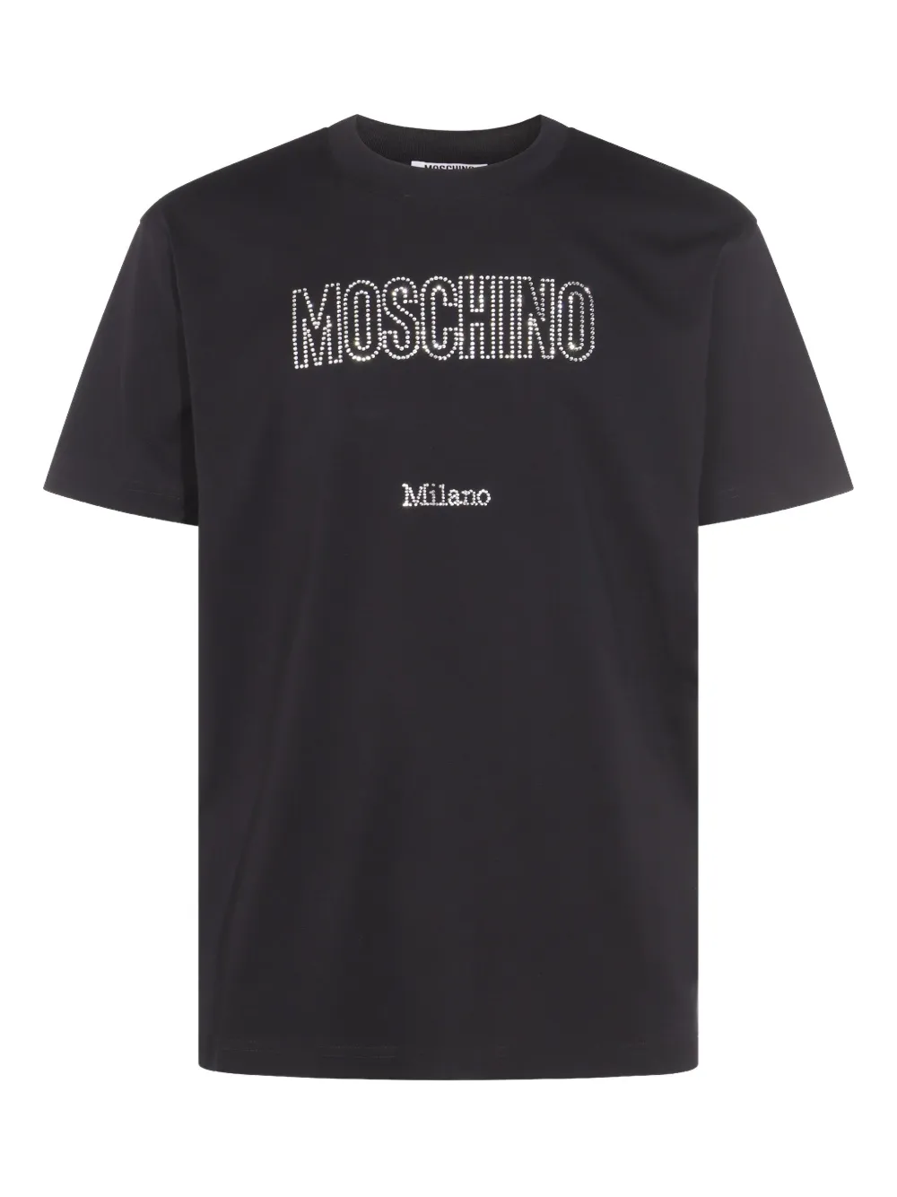 Moschino T-shirt verfraaid met stras Zwart