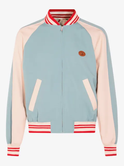 Valentino Garavani embroidered cat-motif bomber jacket