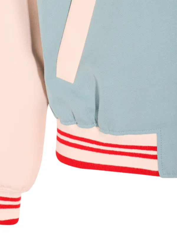 Valentino Garavani キャットモチーフ ボンバージャケット | ブルー