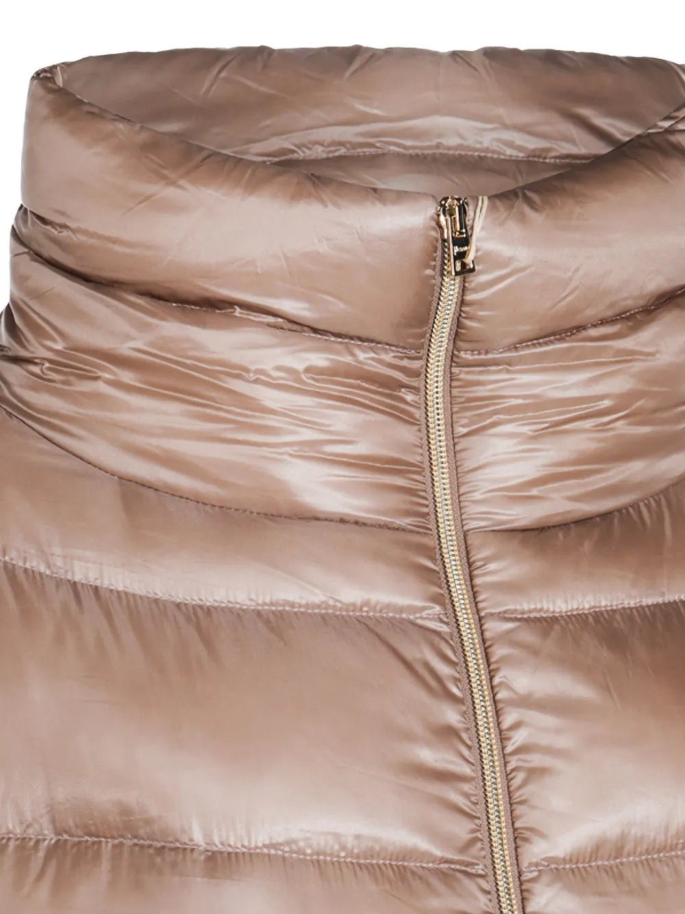 Herno Gewatteerde oversized jas met hoge hals Bruin