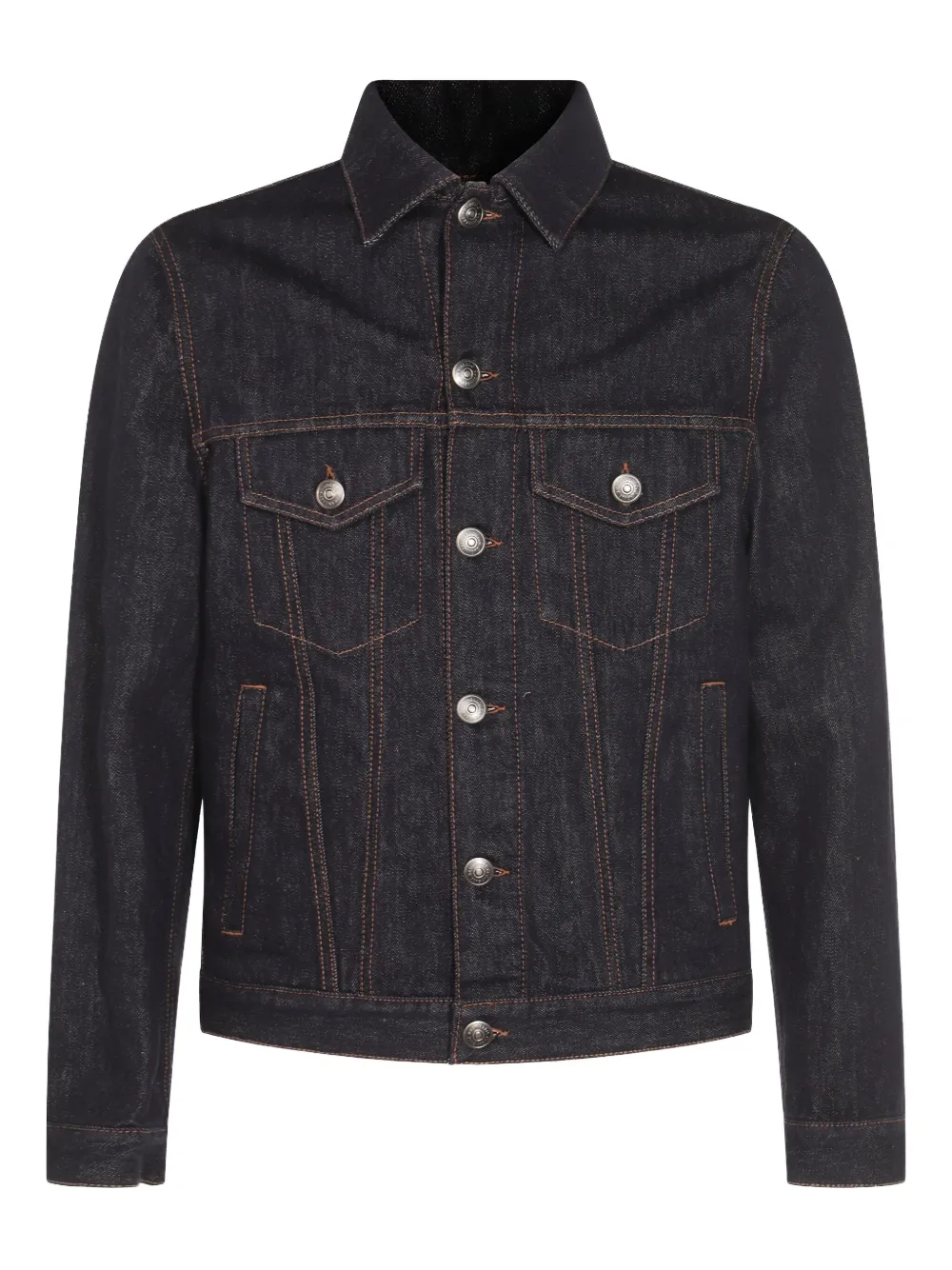 Brunello Cucinelli Denim jack Blauw