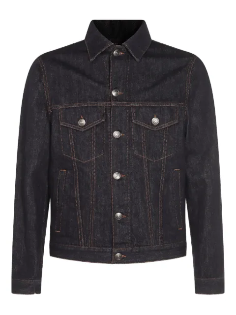 Brunello Cucinelli button-fastening denim jacket